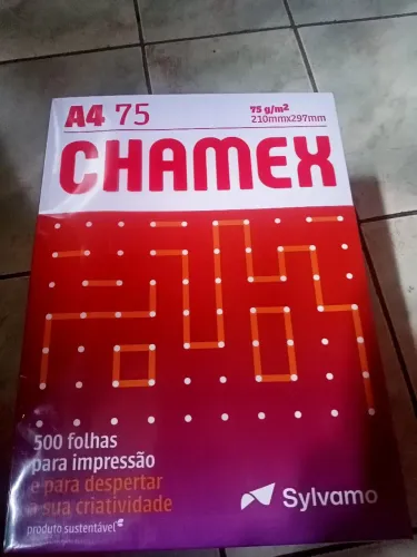 Papel Sulfite Chamex A4 75g - Kit Com 4 Resmas de 500 Folhas