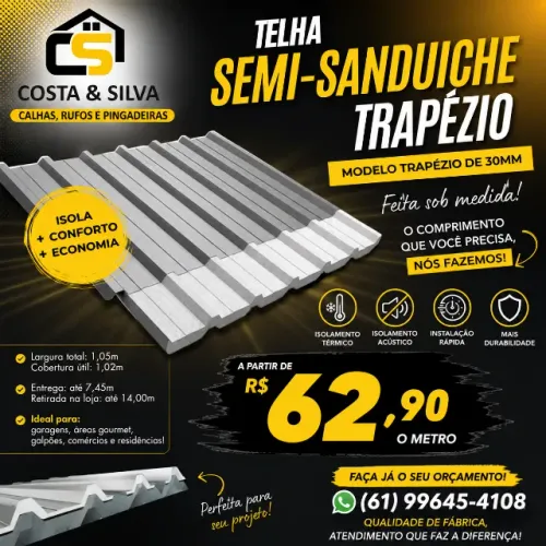 Telha isotérmica - Brasília DF