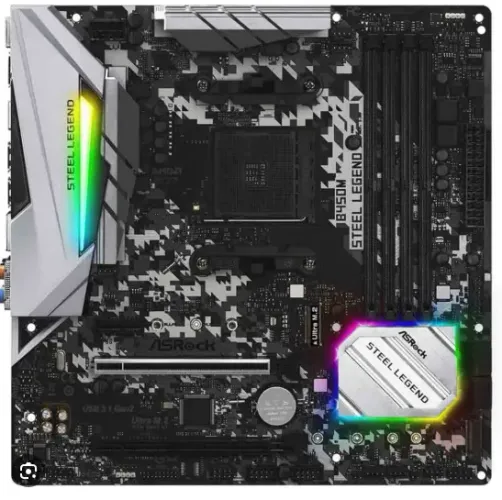 Placa Mãe b450m Steel Legend AM4