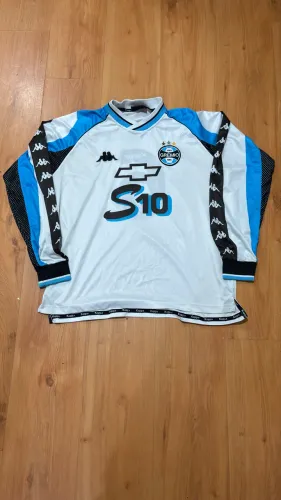 Camisa Grêmio 2000 branca manga longa 