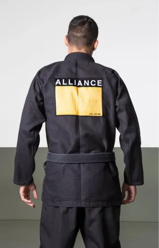Kimono Alliance preto tamanho A2
