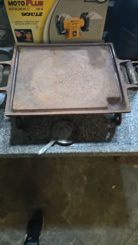 Fogareiro álcool com chapa