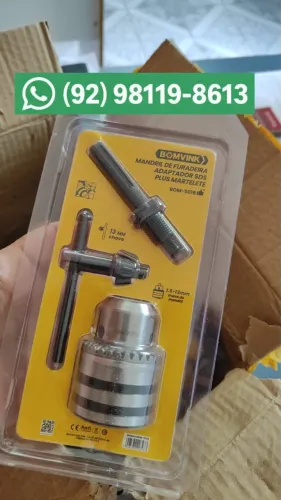 Mandril mais Adaptador para Martelete e Furadeira