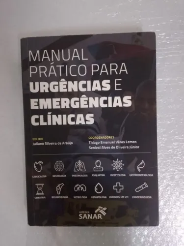 Manual Prático Para Urgências e Emergências Clínicas - Editora Sanar - Usado