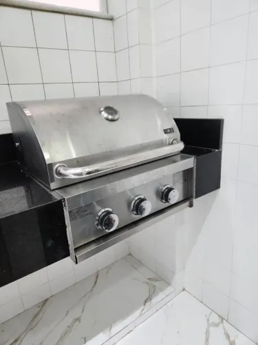 Churrasqueira a Gás Gelb Küche Signature 3 Bocas Aço Inox