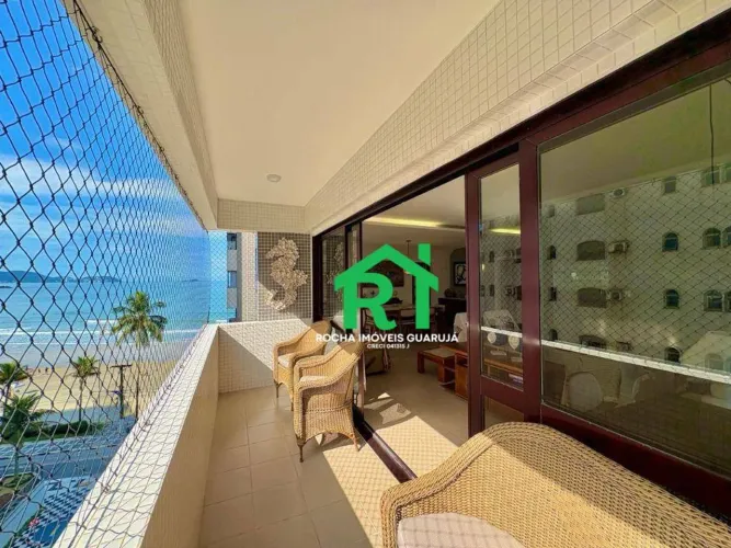 Apartamento Frente Mar, 3 Quartos (1 Suíte), 1 Vaga, à venda em Jardim Astúrias - Guarujá/