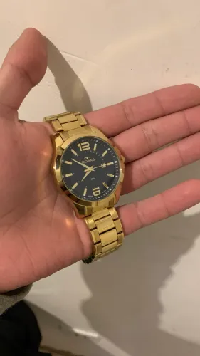 Relógio Technos Dourado Masculino