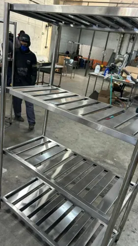 Estante Inox 1,80m Multiuso Cozinha Industrial