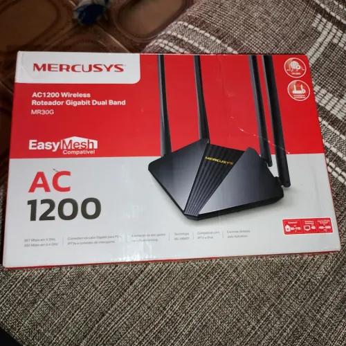 Roteador Mercusys ac1200 mr30G novo por 99 reais