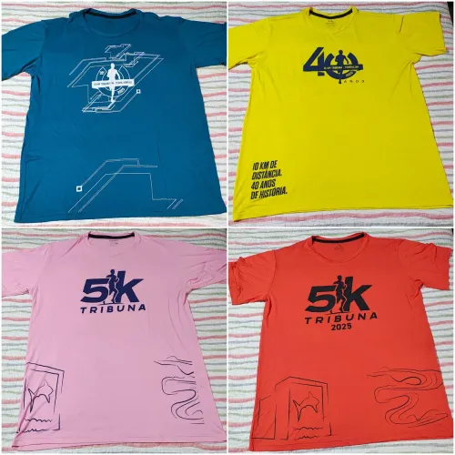4 camisas corrida TRIBUNA de Santos