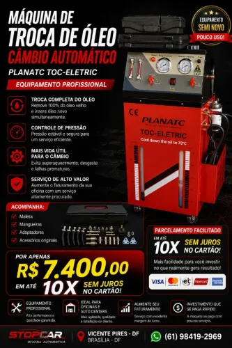 Máquina Troca Óleo Câmbio Automático Planatc 10x Sem Juros