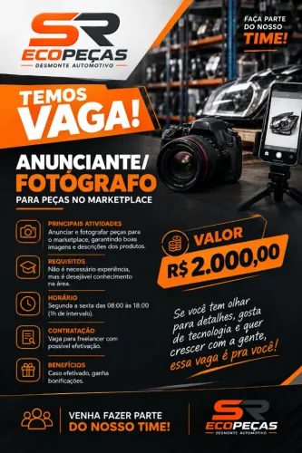 VAGA | ANUNCIANTE / FOTÓGRAFO