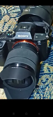 Câmera Sony Mirrorless Full Frame a7sii com lente viltrox 20mm F2.8