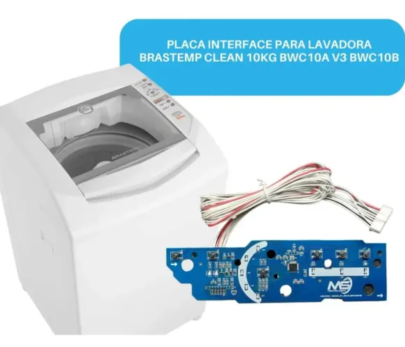 Placa interface Brastemp máquina de lavar 