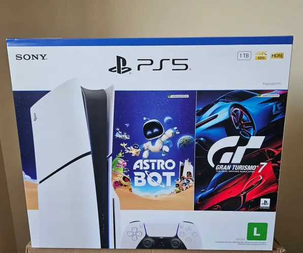 PS5 Slim com Leitor de Disco (Mídia Física) *LACRADO - COM NOTA FISCAL*