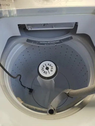 MÁQUINA COLORMAQ 12KG - lca12 br 127v usada - Defeito: Não centrifuga