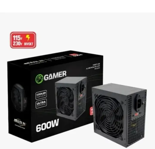 Fonte ATX, BPC 600W (BPC-s6350) semi nova
