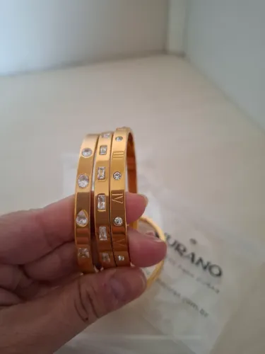 Bracelete folheado estilo VF