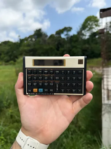 Calculadora HP 12C Original Vintage + Capa Original - Financeira