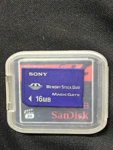 Cartão Sony Memory Stick duo 16 mB