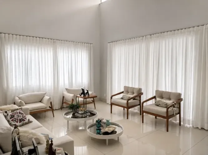 Cortina Wave de Linho Sob Medida em Brasília DF