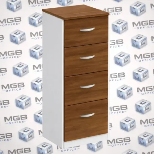 Arquivo c/4 Gavetas - Servilha + Branco 1,27x0,46x0,42cm -ENTREGAMOS DF E ENTORNO