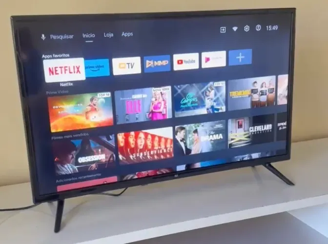 Smart TV Multi 32" HD Android + Wi-Fi - APENAS 1 MÊS DE USO com Nota Fiscal