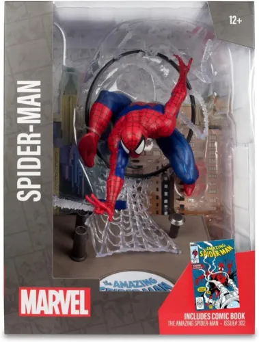 McFarlane Marvel Spider-Man em escala 1:6 , acompanha revista em quadrinhos