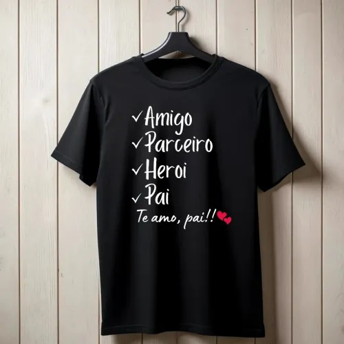 Camiseta Preta Dia dos Pais