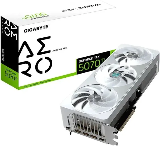 Placa de Video Gigabyte GeForce RTX 5070 Ti Aero OC, 16GB, GDDR7, 256-bit Ac troca oled