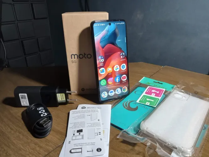 Moto G34 5G 256GB 8GB RAM Impecável + Acessórios