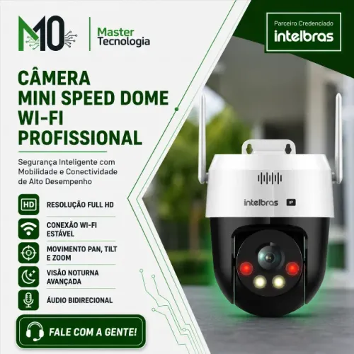 CÂMERA MINI SPEED DOME WI-FI PROFISSIONAL