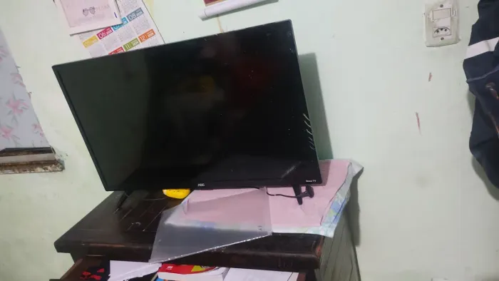 tv aoc 32 com defeito na tela