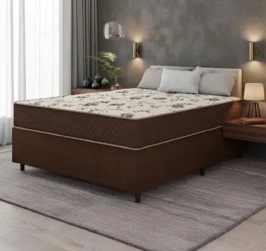 NOVO! Conjunto Base com Colchão Supreme Casal D33 - FRETE GRÁTIS
