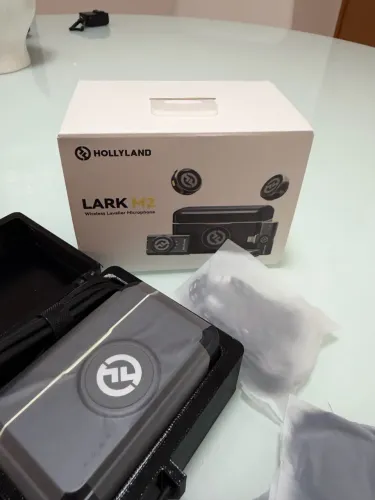 Microfone Hollyland Lark M2 Duo Combo Duplo Para 2 Pessoas C