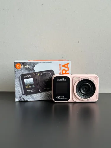 Câmera Basike 4K 64MP Tela Dupla