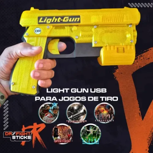 Light Gun USB Diversão Retrô Para jogos de tiro Com Infra Vermelhos.