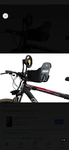 Podja cadeirinha bicicleta aro 29 dianteira/frontal cor preto