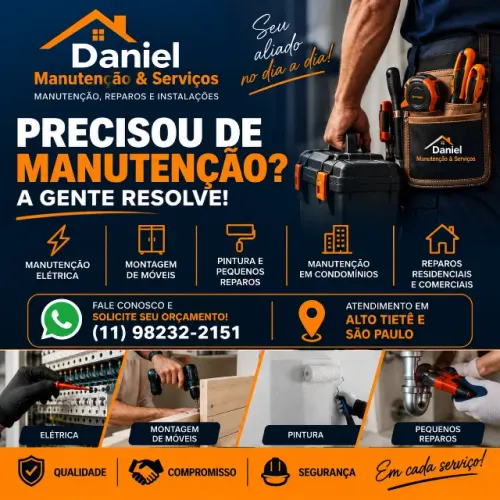 Marido de Aluguel | Manutenção, Elétrica, Pintura e Montagem de Móveis