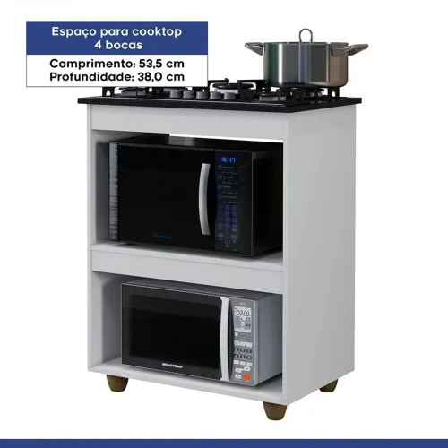 Balcão de cozinha MDP para cooktop 4 bocas NOVO