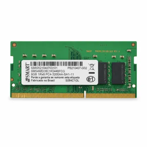 Memória RAM DDR4 Smart 8GB 3200MHz - SMS4WEC8C1K0446FCG