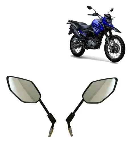 Espelho Retrovisor Yamaha XTZ Crosser 150Z - Par Original. 2018/2023
