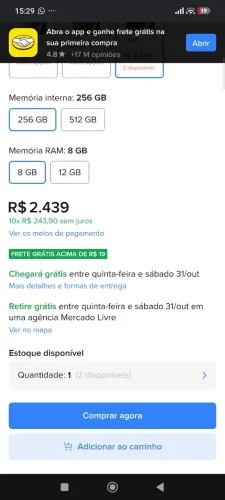Celular poço x6 pro 5g 