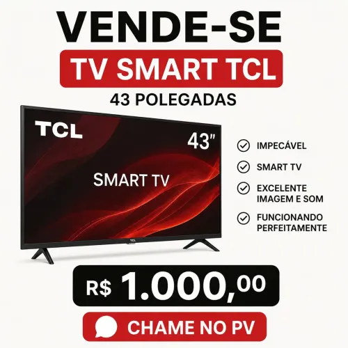 Tv smart 43 polegadas impecável.