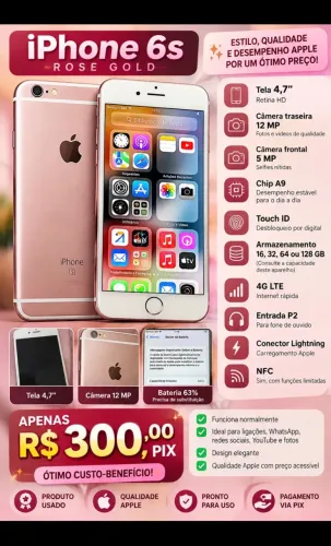 iPhone 6s Rosa