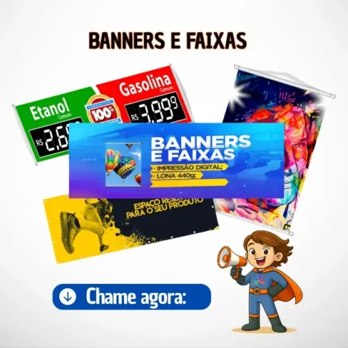 Banner, Faixa e Lona com Entrega Rápida - BH e Região