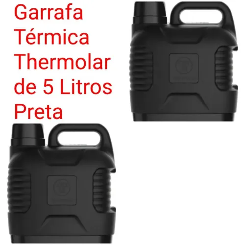 Garrafa Térmica Thermolar de 5 Litros Preta