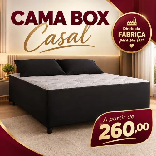 Cama Box Casal a partir de R$ 260