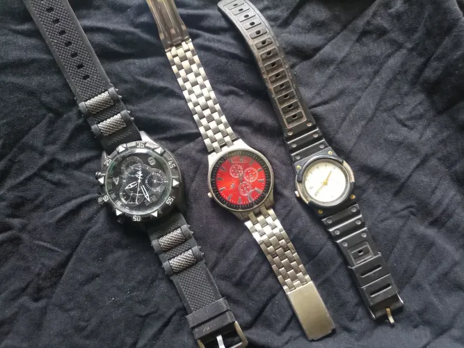 Relógios Technos, pulseira Casio para conserto