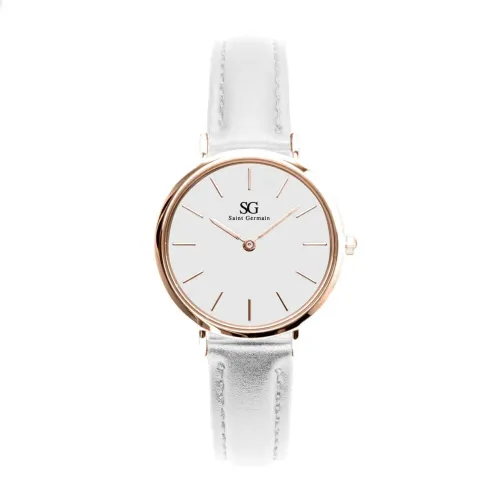 Relogio Saint Germain Queens Rosé Gold Branco 